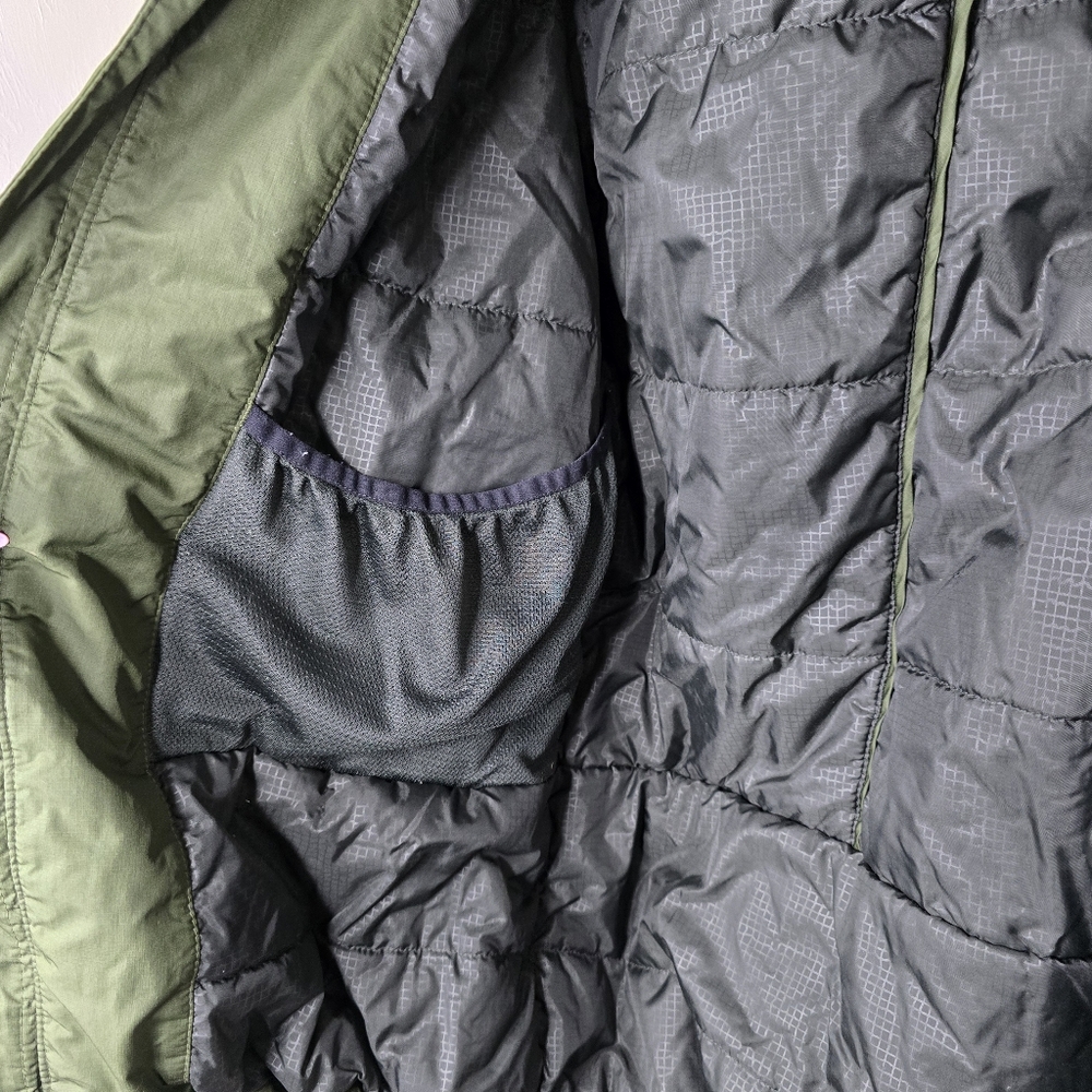 Green black zip front coat Columbia Mens L - Picture 5 of 16